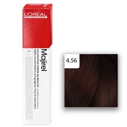 [M.13525.936] L'Oréal Professionnel MAJIREL Glow 4,56 Mittelbraun Mahagoni Rot 50ml