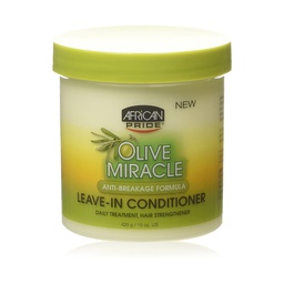 [M.13134.158] African Pride Olive Miracle Leave-In Conditioner Creme 15oz./425g