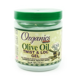[M.14670.154] Africa's Best Organics Olive Oil Twist &amp; Loc Gel 15oz.