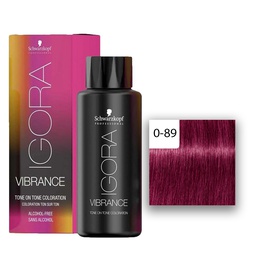 [M.13916.630] Schwarzkopf Professional IGORA Vibrance Haartönung 0-89 Rot Violett Konzentrat  60ml