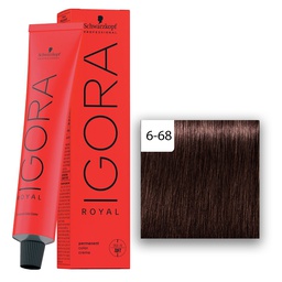 [M.13946.987] Schwarzkopf Professional IGORA ROYAL Haarfarbe 6-68 Dunkelblond Schoko Rot  60ml