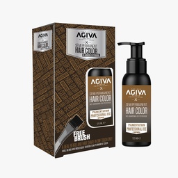 [M.16204.629] Agiva Semi-Permanent Ammoniak&amp;Peroxide freie Haarfarbe Braun  125ml