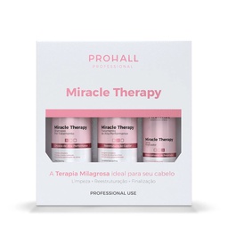 [M.16358.539] PROHALL Professional MIRACLE THERAPY SET Shampoo 500ml+Treatment 500ml+Spray 300ml